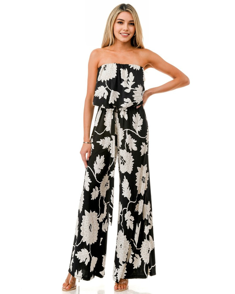 Tube Wide Leg Jumpsuit W/ Belt P592-V592