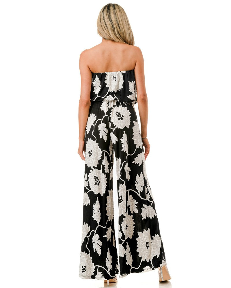 Tube Wide Leg Jumpsuit W/ Belt P592-V592