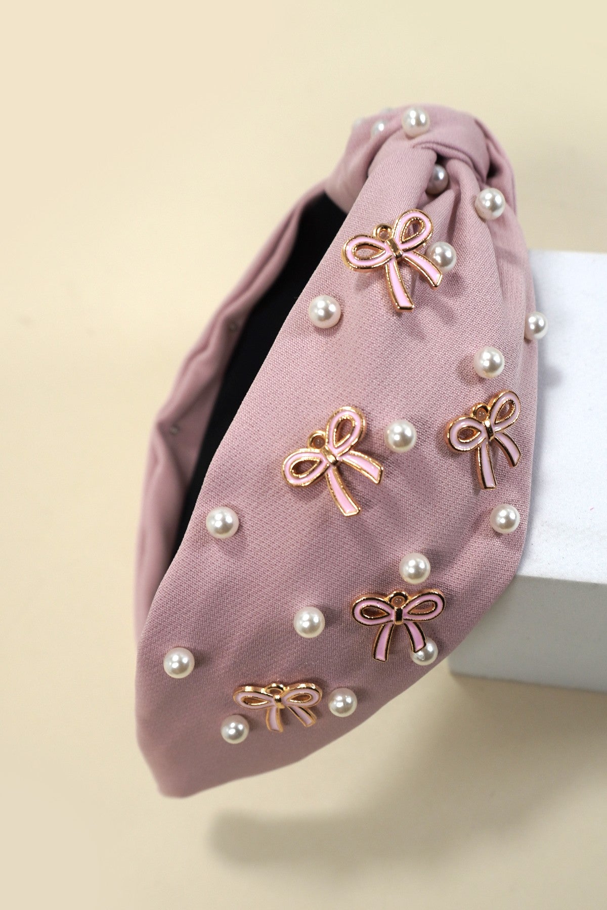 Pearl Bow Headband 40HB161