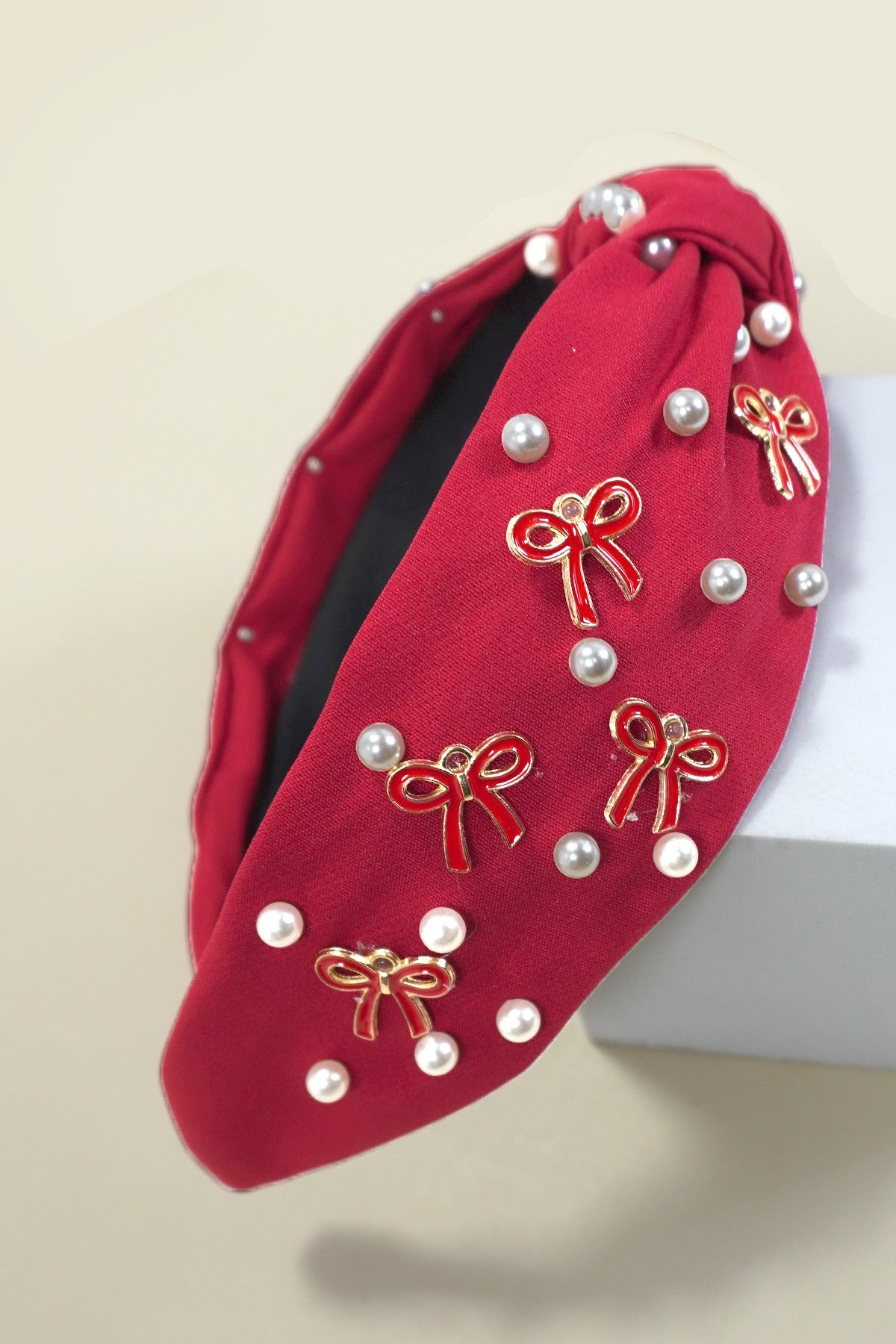 Pearl Bow Headband 40HB161