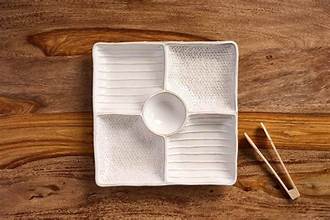 Stoneware Sectioned Server Set 41800095