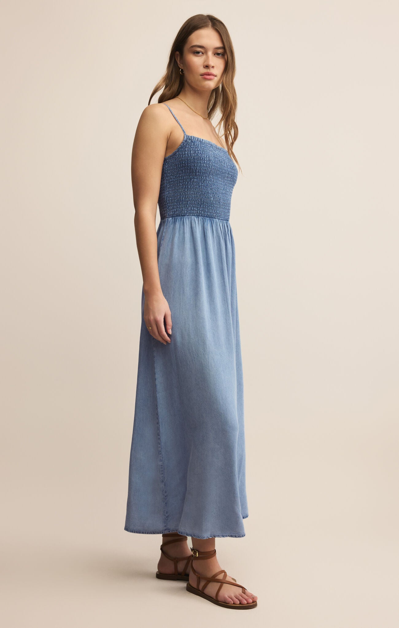 Bayside Chambray Maxi Dress ZD252872