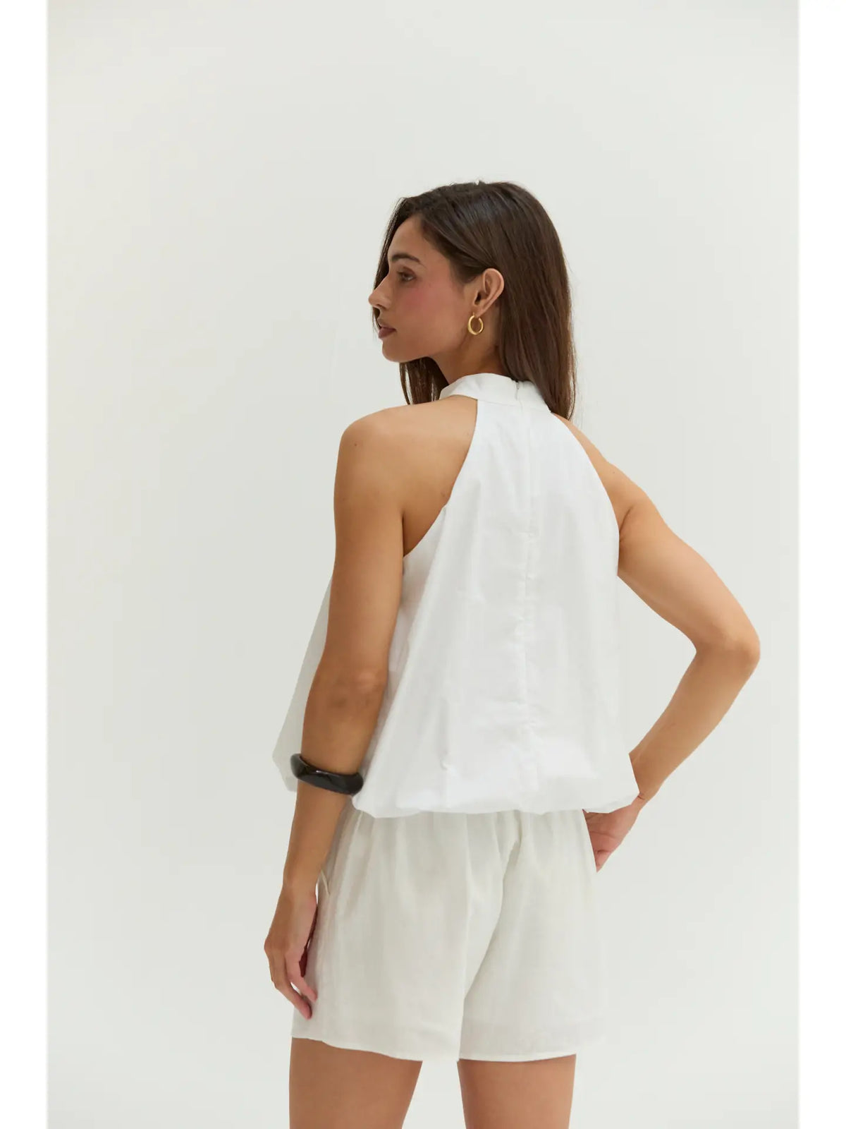 Rachel Poplin Halter Top CT9812