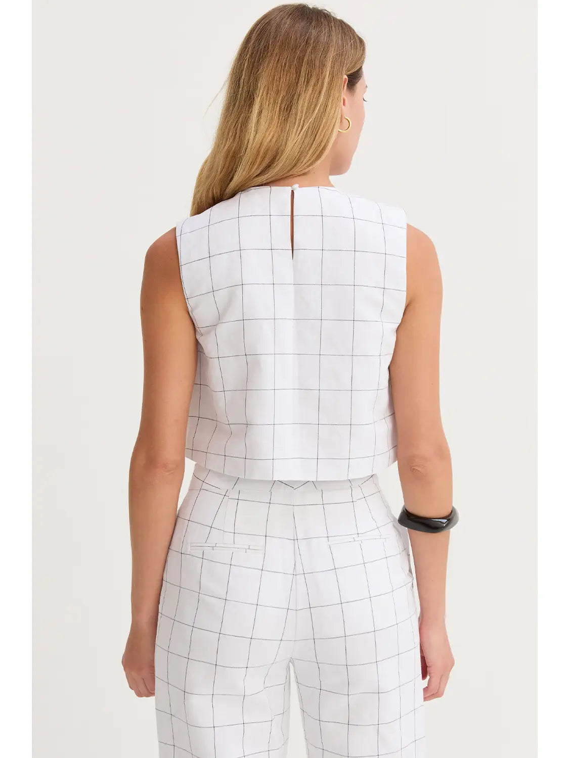 Tiana Windowpane Top CT9705
