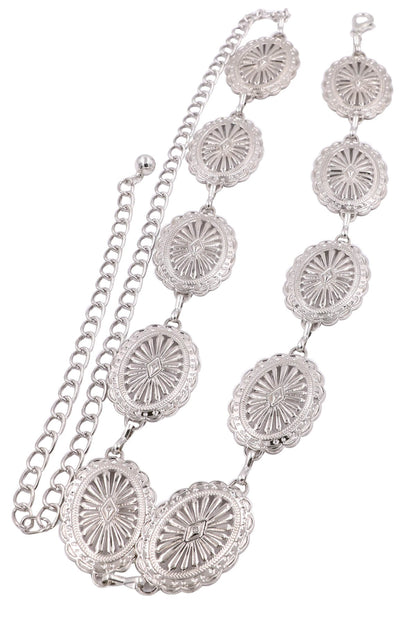 Metal Western Concho Chain Belt 43685-