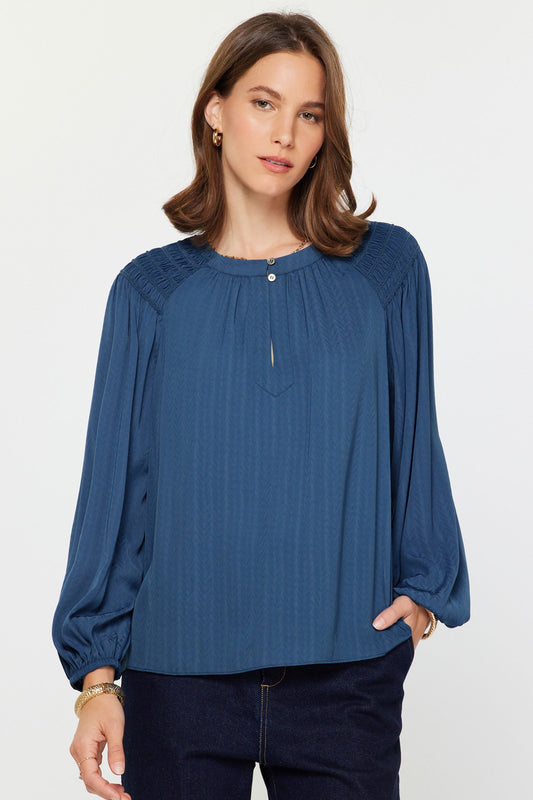 Long Sleeve With Button Blouse 2230884
