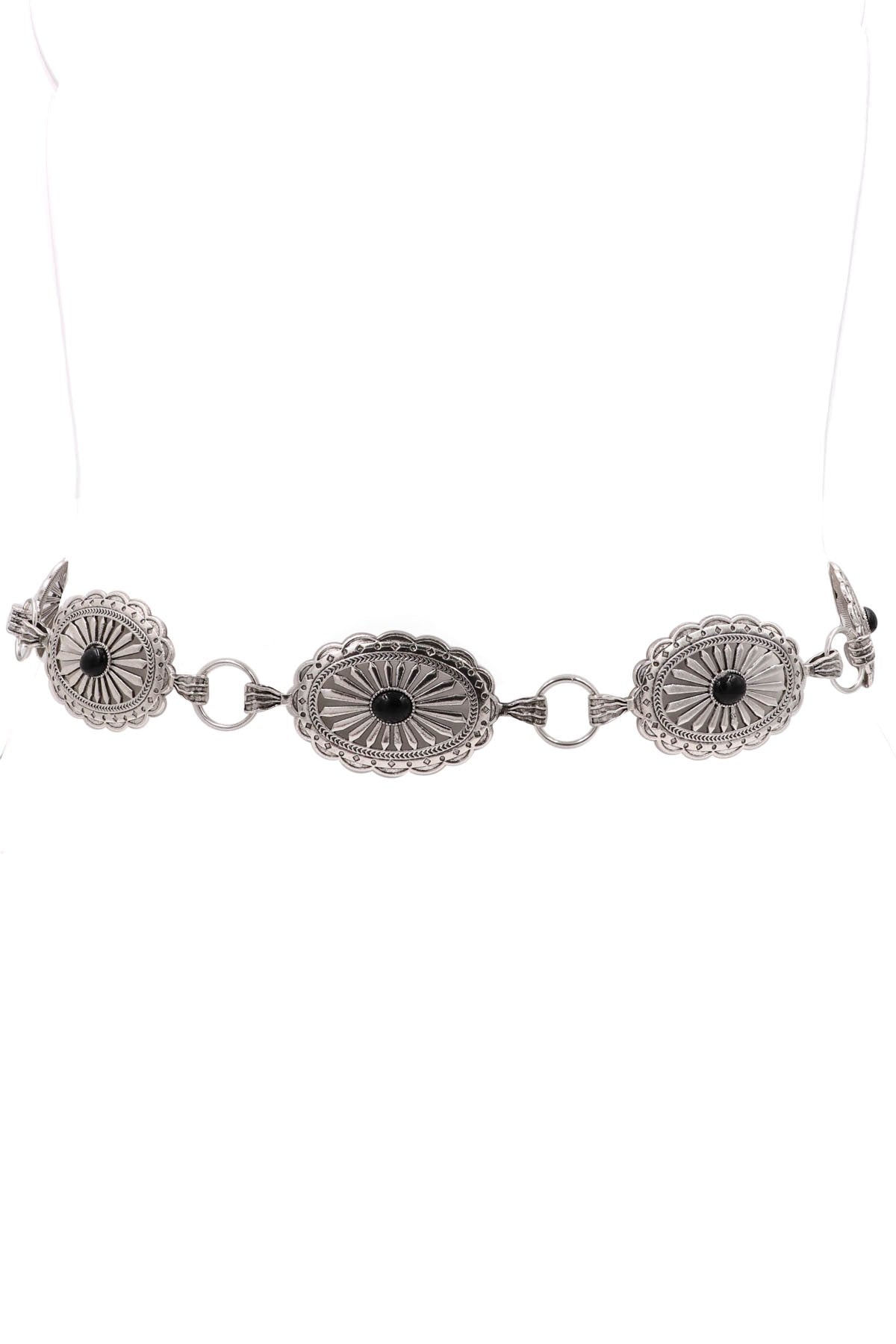 Metal Western Concho Chain Belt 43683-BT-C-C-C