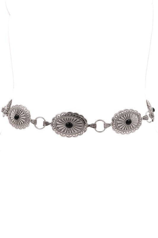 Metal Western Concho Chain Belt 43683-BT-C-C-C