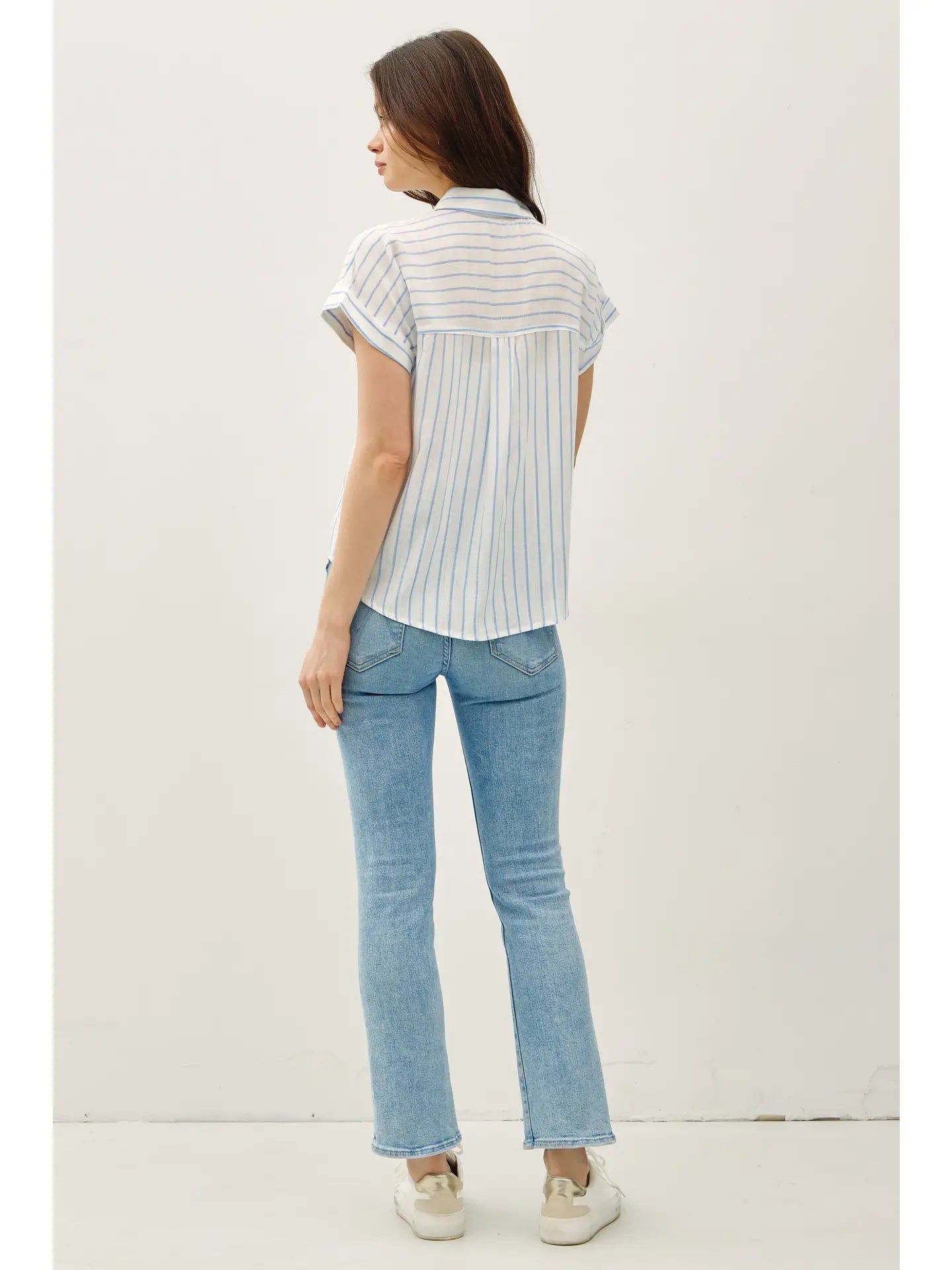 Short Sleeve Striped Shirt 19579