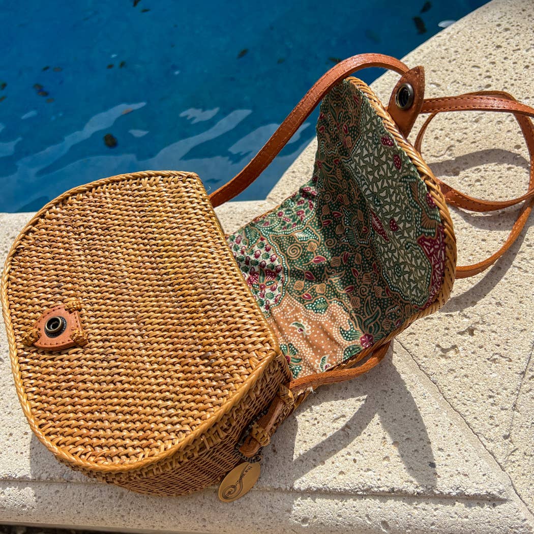 Ata Vine Saddle Bag Crossbody ATA-SBXB