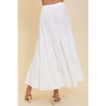 Boho High Waisted Airflow Maxi Skirt WS8817