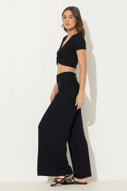 Rib Knit Flare Pant B12895