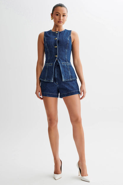 Denim Short Set BYC-16881-3-C