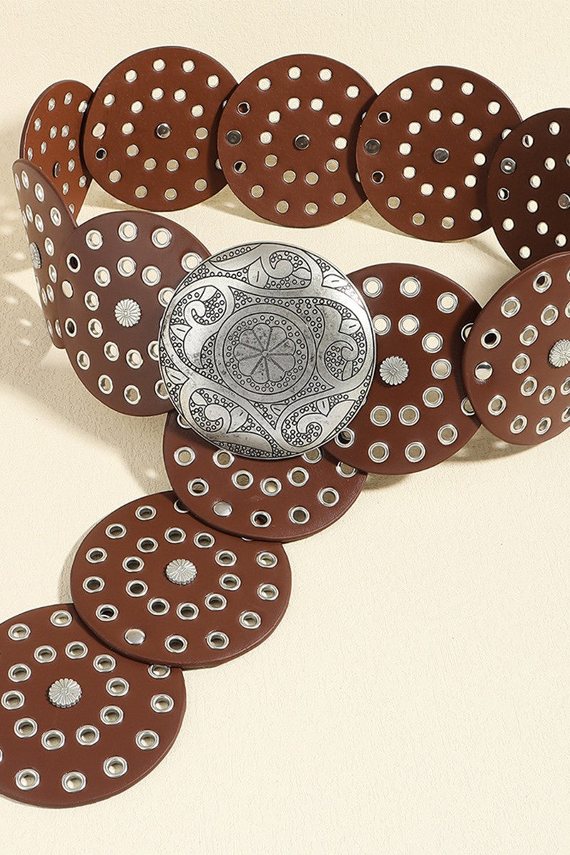 Metallic Western Wide Belted SAM2213