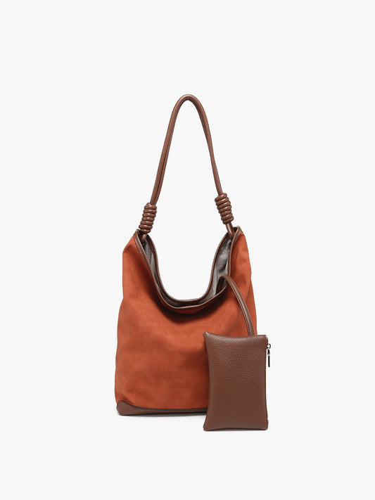 Harper Distressed Hobo W/ Inner Pouch M2542