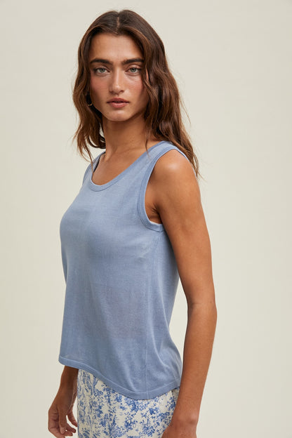 Lightweight Sweater Tank Top WL24-9927