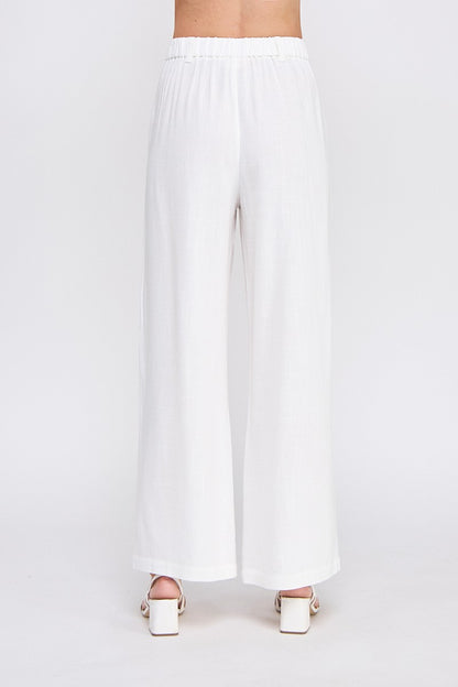 Soft Linen High-waist Palazzo Pants  AP8995