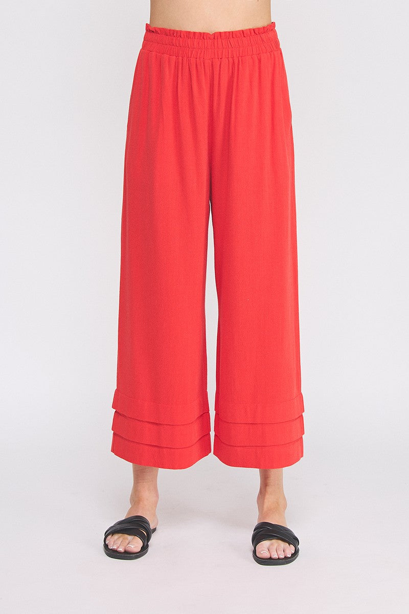 Elastic Ruffle Pants  AP9007