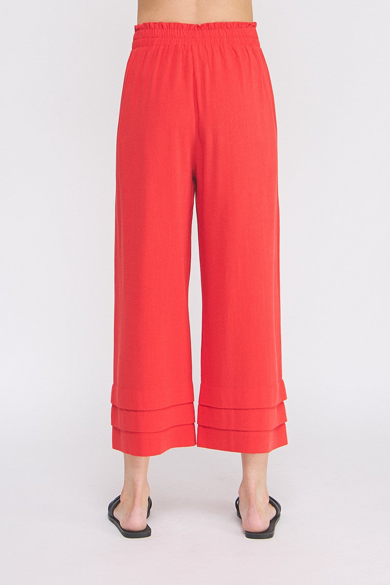 Elastic Ruffle Pants  AP9007