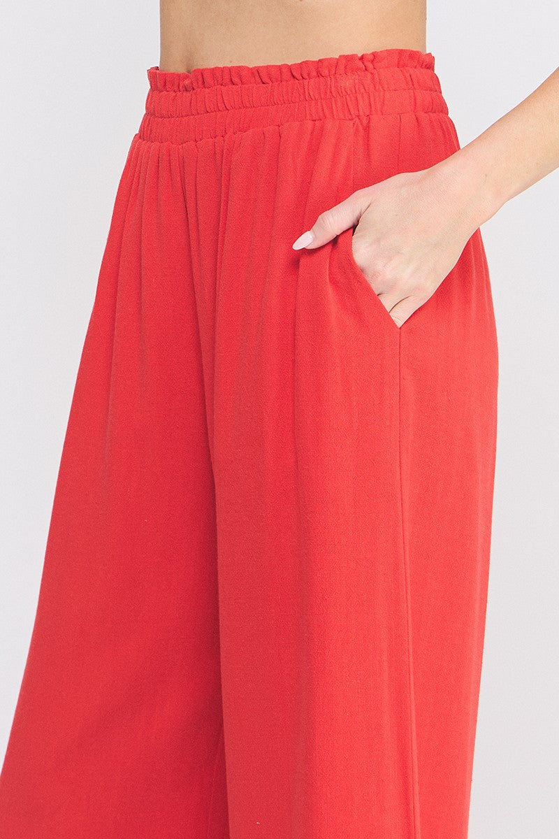Elastic Ruffle Pants  AP9007