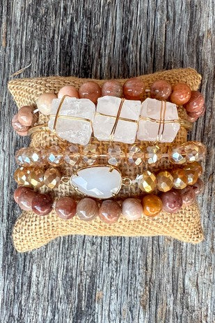 Peaches And Cream Bracelet Set 000-70403-BS