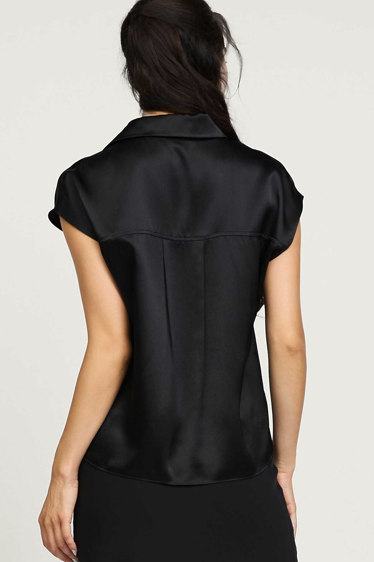 Silk Cap Sleeve Blouse  2530220-2