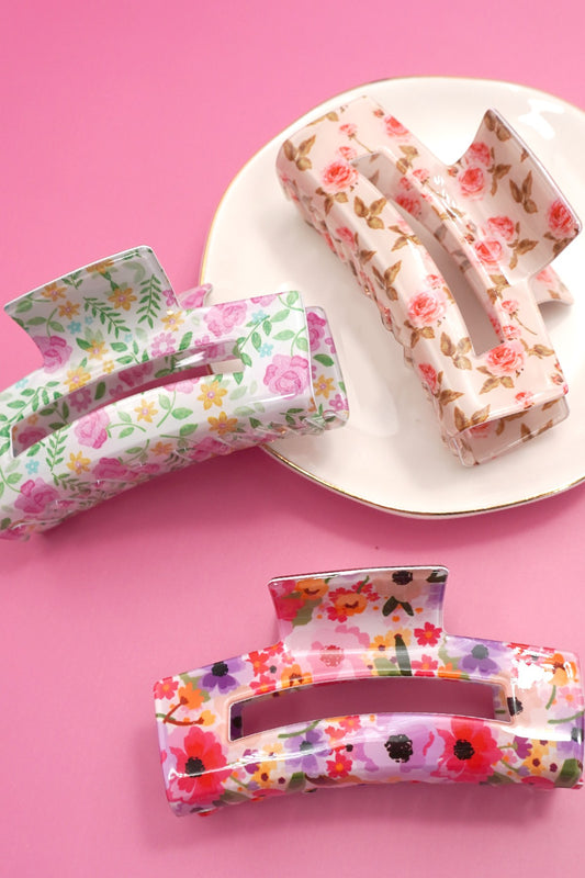 Floral Ditsy Cottagecore Hair Claw Clips 40H912