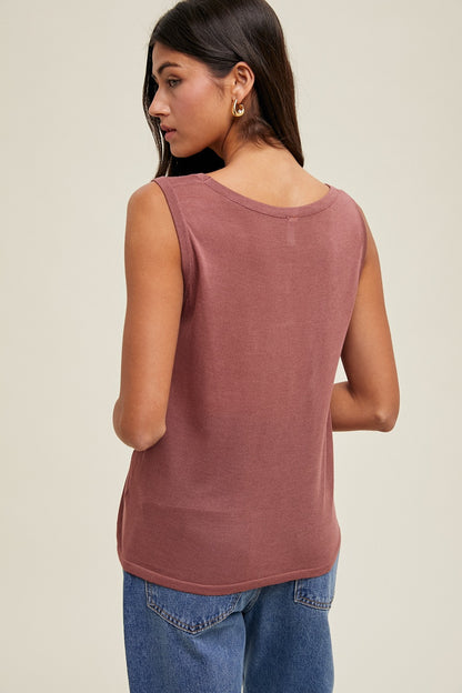 Lightweight Sweater Tank Top WL24-9927