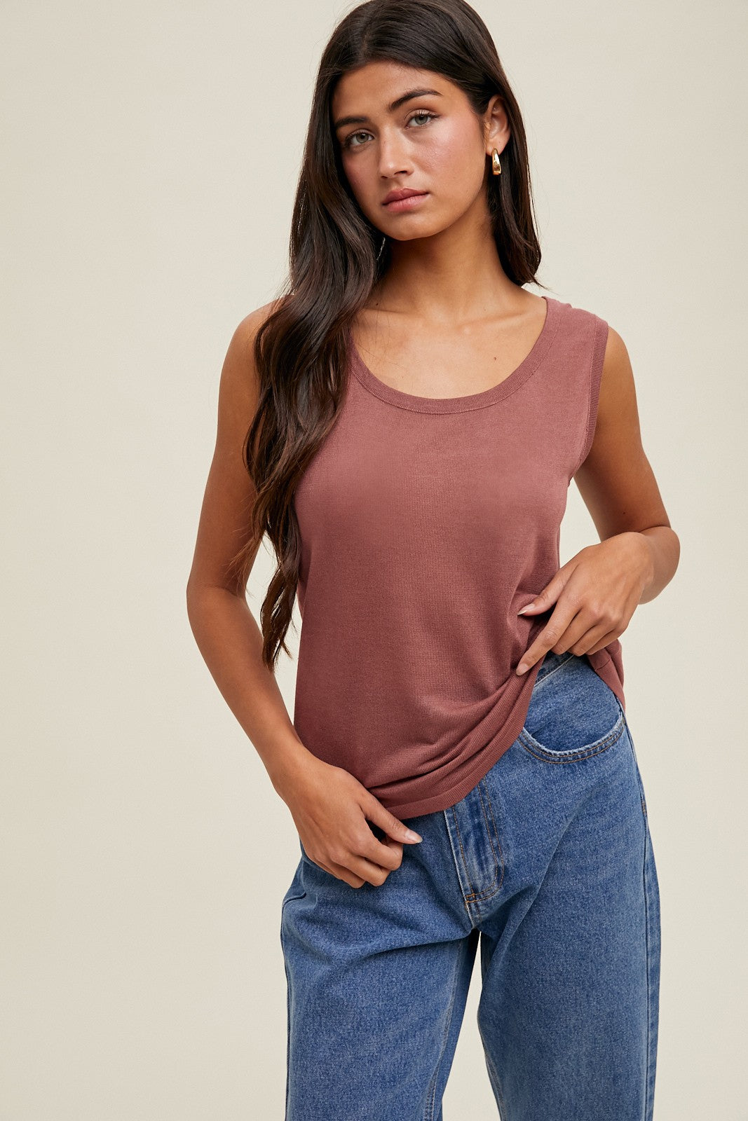 Lightweight Sweater Tank Top WL24-9927