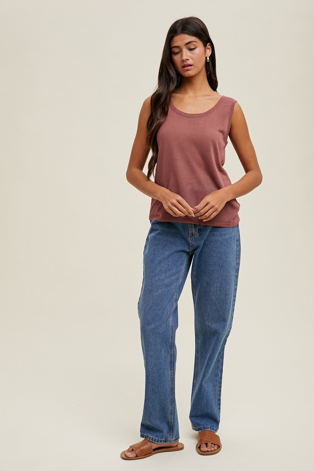 Lightweight Sweater Tank Top WL24-9927