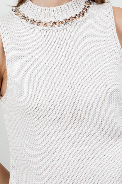 Knitted Sweater Top T13450-01-WC