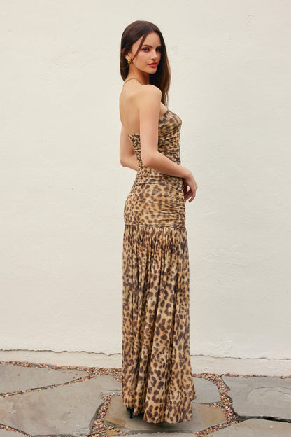 Scared Me Elastic Tube Top Dress FD13082-CP585
