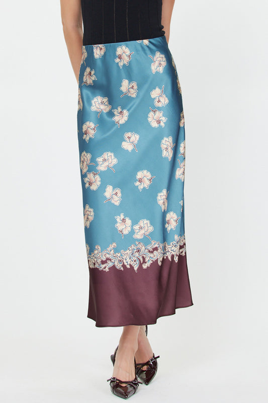 Floral Printed Midi Skirt 2550093-2