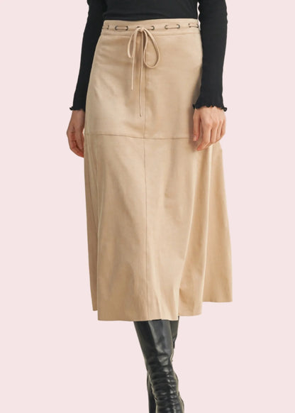 Faux Suede Skirt S25226