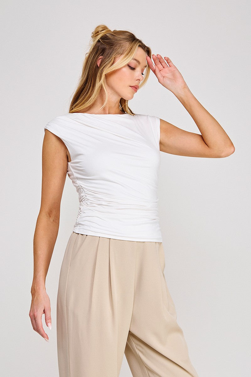 Sleeveless Scrunch Top  AT9515