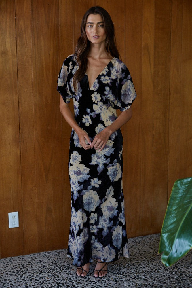 Ember Flora Velvet Maxi L8966