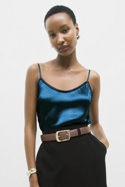 Whipstitch Satin Camisole WT7085S