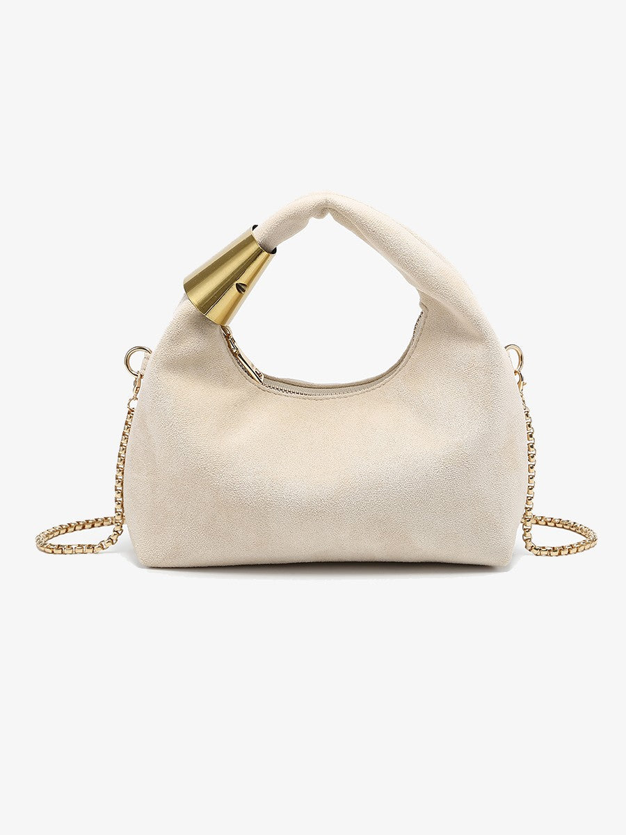 London Soft Suede Top Handle Crossbody Bag JN2771