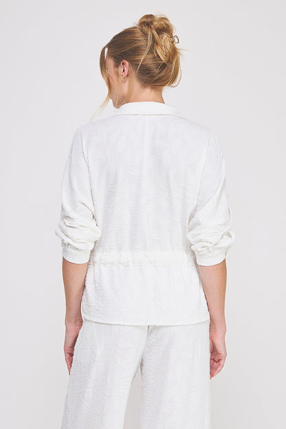 Jacquard Utility Blouse  AT9596