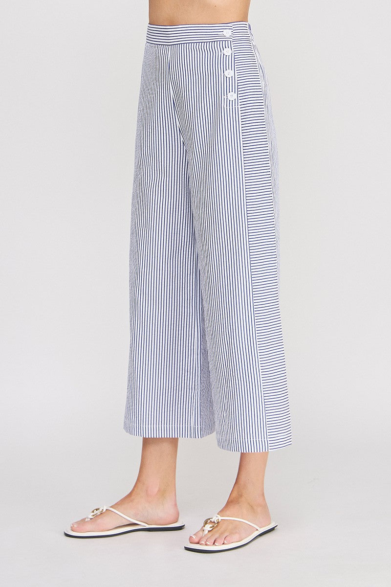 Airy Striped Seersucker Pant  AP9695