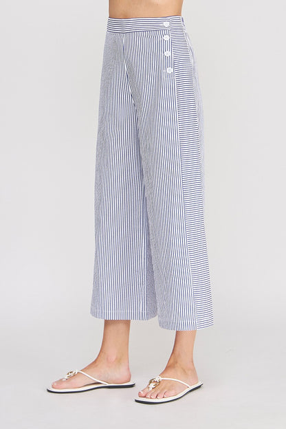 Airy Striped Seersucker Pant  AP9695