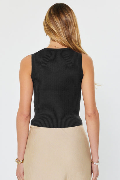 Ribbed Knit Sweater Vest  2640019