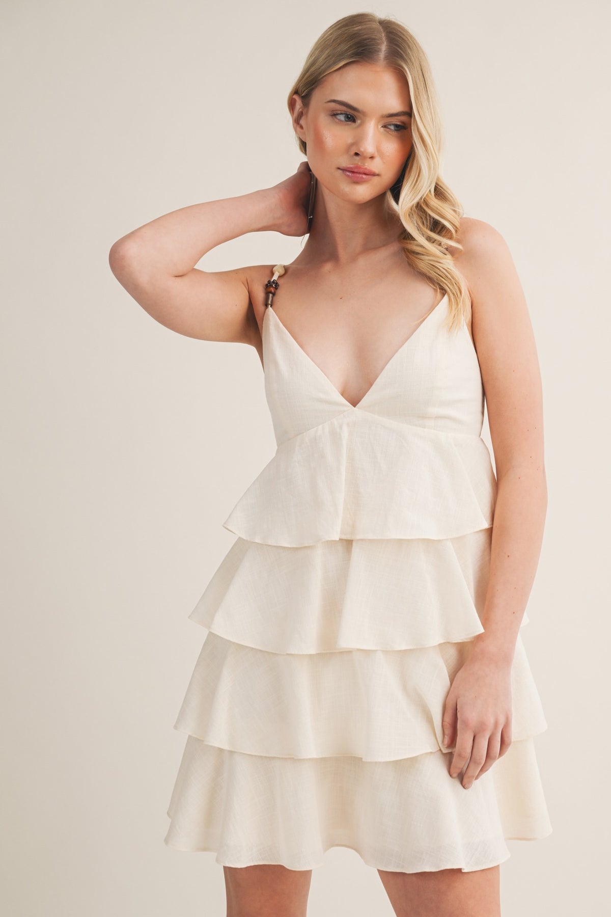 Tiered Ruffle Mini Dress S26108