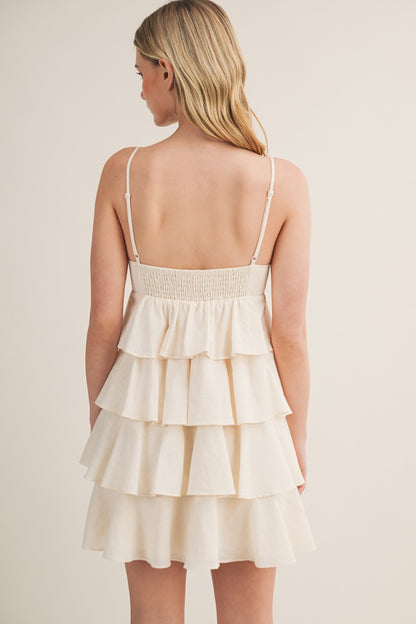 Tiered Ruffle Mini Dress S26108