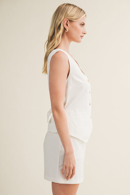 Woven Two-fer Midi Dress  S26150
