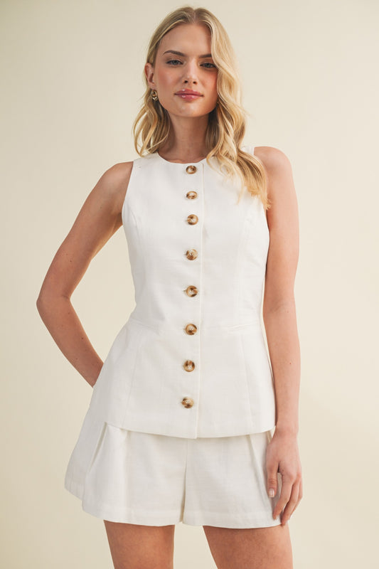 Sleeveless Tunic Vest S26140