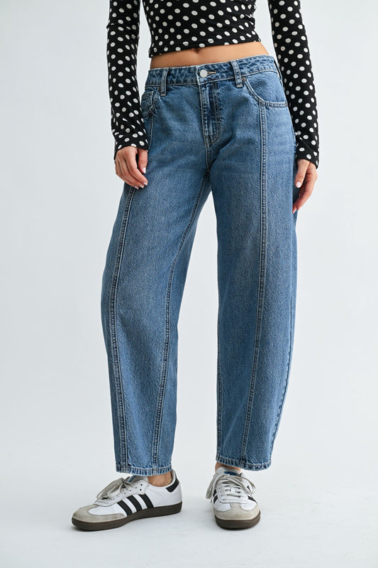 Seamed Barrel Jean  DP911N