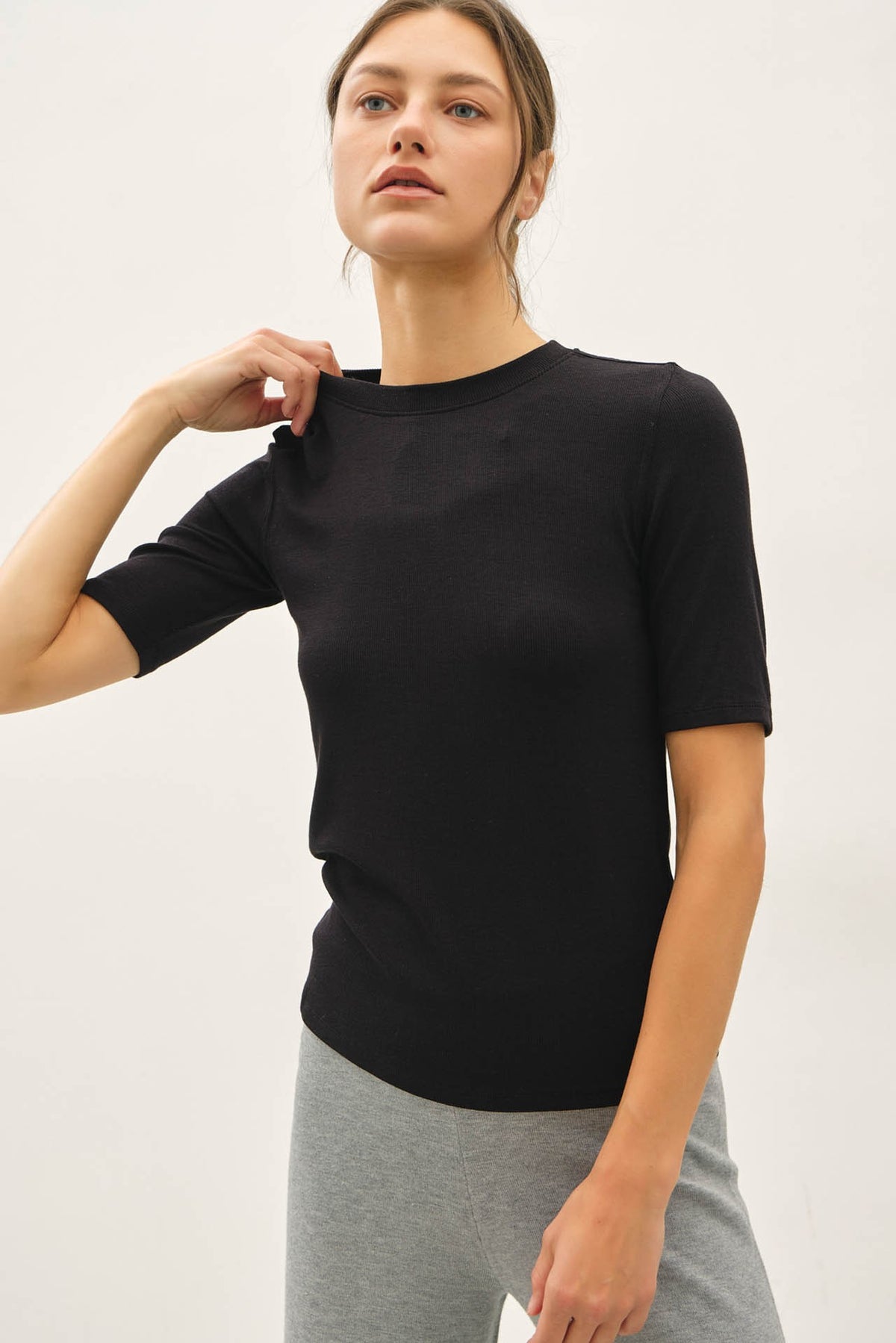 Modal Short Sleeve Top  11063