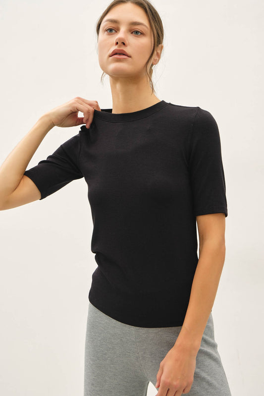 Modal Short Sleeve Top  11063