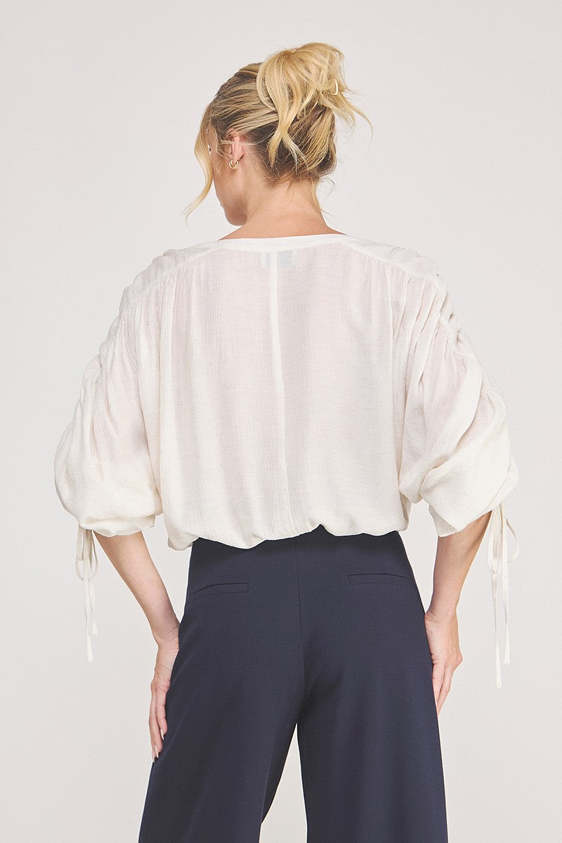 Textured Button Up  AT6019